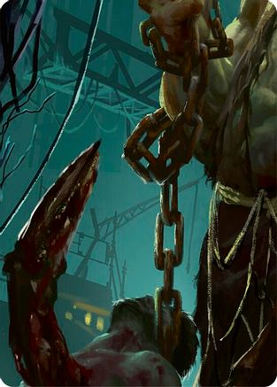 Riptide, Lurker of the Deep // Gravy Bones, Shipwrecked Looter Double Sided Art Card (Middle Right) - GEM Pack 2-1