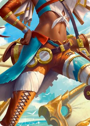 Puffin, Full Steam Ahead // Marlynn, Treasure Hunter Double Sided Art Card (Middle Center) - GEM Pack 2