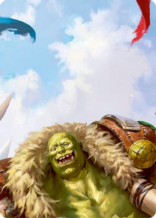 Tuffnut, Bumbling Hulkster // Kayo, Underhanded Cheat Double Sided Art Card (Top Left) - GEM Pack 3-1