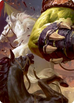 Tuffnut, Bumbling Hulkster // Kayo, Underhanded Cheat Double Sided Art Card (Middle Right) - GEM Pack 3-1