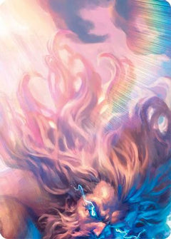 Enlightened Strike // Shelter from the Storm Double Sided Art Card (Top Left) - GEM Pack 4-1