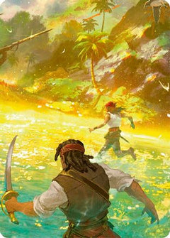 Treasure Island // High Seas Map Doubled Sided Art Card (Middle Left) - High Seas-1