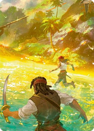 Treasure Island // High Seas Map Doubled Sided Art Card (Middle Left) - High Seas-1