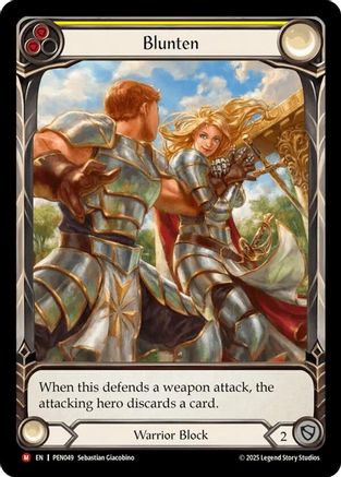 Blunten (Yellow) (Extended Art) (PEN049) - Compendium of Rathe Rainbow Foil-1
