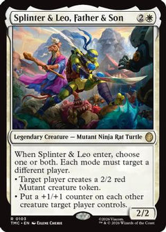 Splinter & Leo, Father & Son (TMC-103) - Commander: Teenage Mutant Ninja Turtles-1
