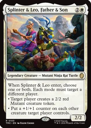 Splinter & Leo, Father & Son (TMC-103) - Commander: Teenage Mutant Ninja Turtles-1