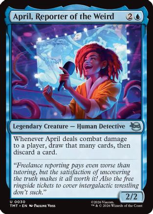 April, Reporter of the Weird (TMT-030) - Teenage Mutant Ninja Turtles Foil-1