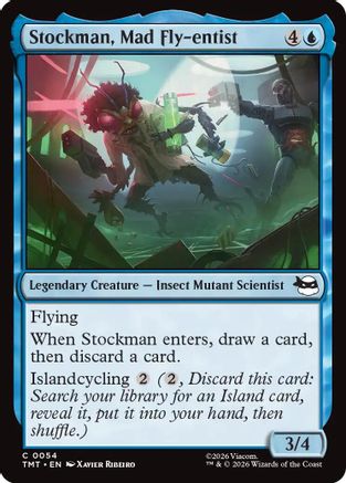 Stockman, Mad Fly-entist (TMT-054) - Teenage Mutant Ninja Turtles Foil-1