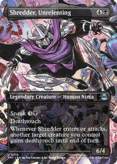 Shredder, Unrelenting (Borderless) (TMT-210) - Teenage Mutant Ninja Turtles Foil-1
