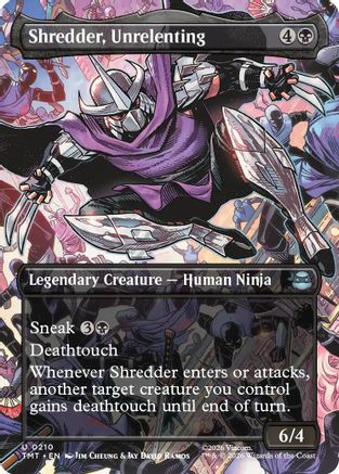 Shredder, Unrelenting (Borderless) (TMT-210) - Teenage Mutant Ninja Turtles-1