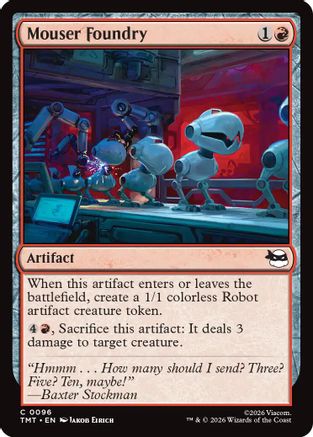 Mouser Foundry (TMT-096) - Teenage Mutant Ninja Turtles Foil-1
