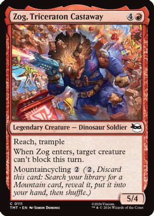 Zog, Triceraton Castaway (TMT-111) - Teenage Mutant Ninja Turtles-1