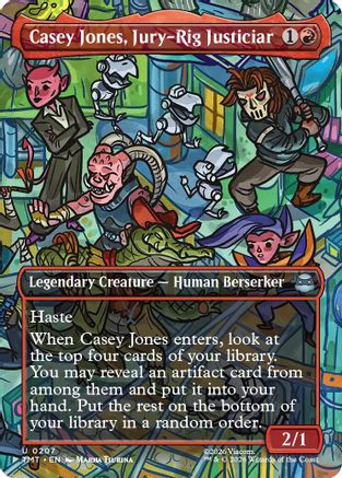 Casey Jones, Jury-Rig Justiciar (Borderless) (TMT-207) - Teenage Mutant Ninja Turtles Foil-1