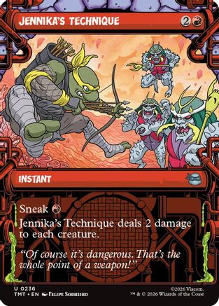 Jennika's Technique (Showcase) (TMT-236) - Teenage Mutant Ninja Turtles Foil-1