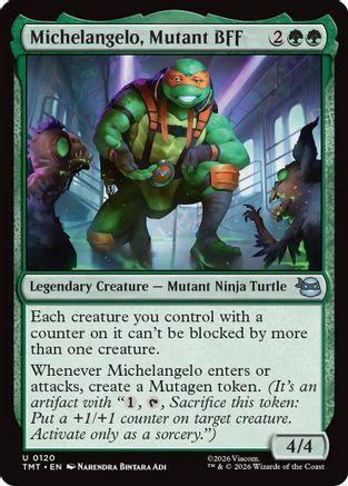 Michelangelo, Mutant BFF (TMT-120) - Teenage Mutant Ninja Turtles Foil-1