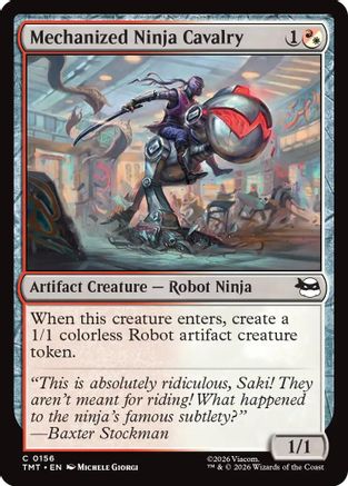 Mechanized Ninja Cavalry (TMT-156) - Teenage Mutant Ninja Turtles Foil-1