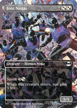 Foot Ninjas (Borderless) (TMT-209) - Teenage Mutant Ninja Turtles Foil-1