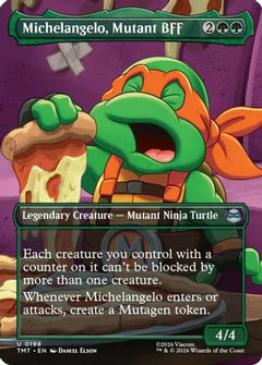 Michelangelo, Mutant BFF (Borderless) (TMT-198) - Teenage Mutant Ninja Turtles Foil-1