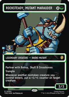 Rocksteady, Mutant Marauder (Borderless) (Surge Foil) (TMC-094) - Commander: Teenage Mutant Ninja Turtles Foil-1