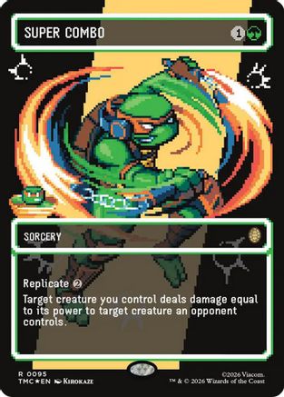 Super Combo (Borderless) (Surge Foil) (TMC-095) - Commander: Teenage Mutant Ninja Turtles Foil-1