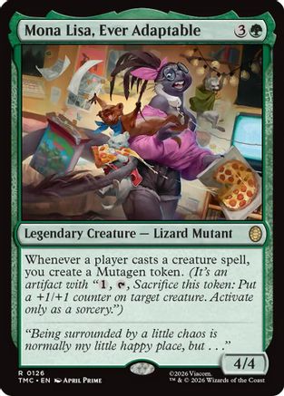 Mona Lisa, Ever Adaptable (TMC-126) - Commander: Teenage Mutant Ninja Turtles-1
