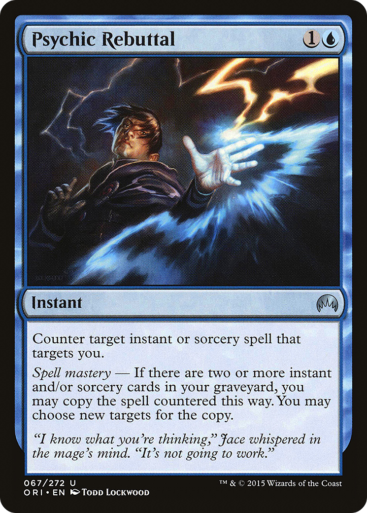 Psychic Rebuttal [Magic Origins]-1