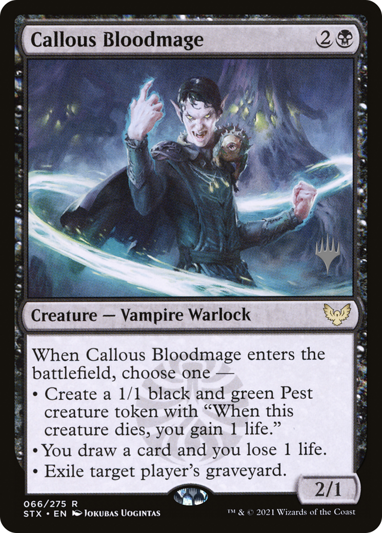 Callous Bloodmage (Promo Pack) [Strixhaven: School of Mages Promos]-1