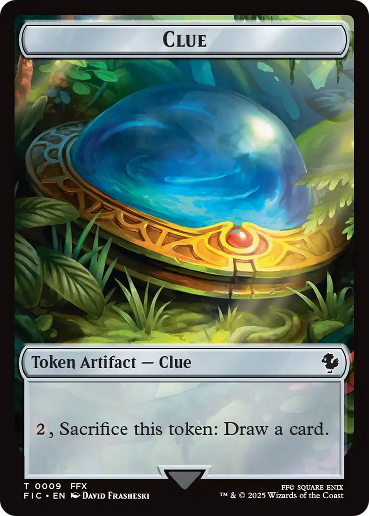 Clue // Treasure Double-Sided Token [FINAL FANTASY Commander Tokens]-1