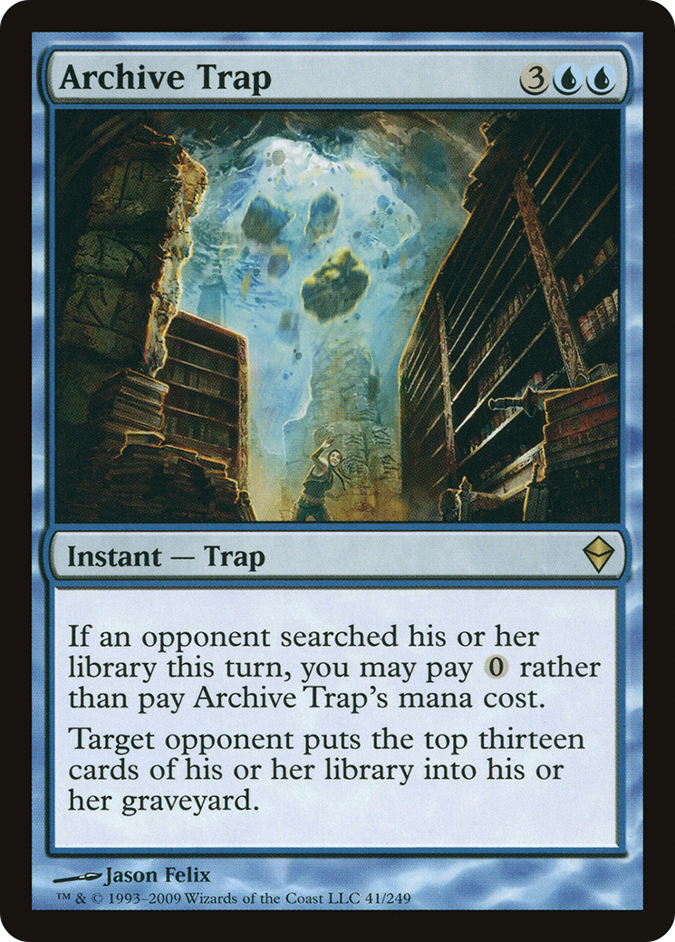 Archive Trap [Zendikar]-1