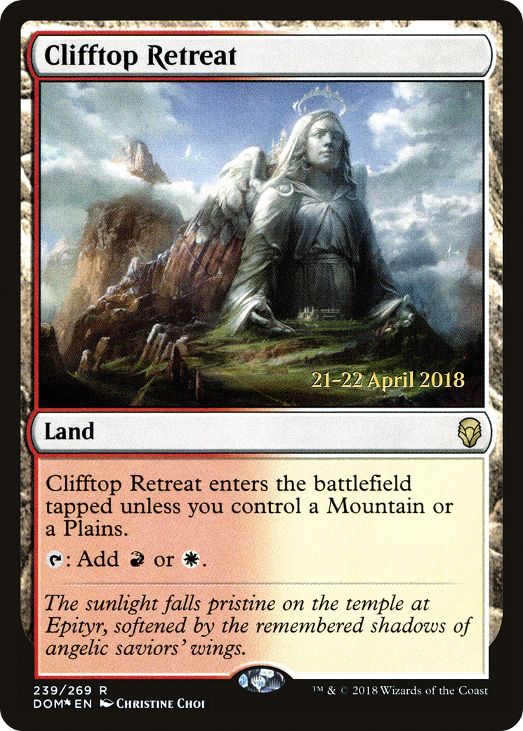 Clifftop Retreat [Dominaria Prerelease Promos]-1