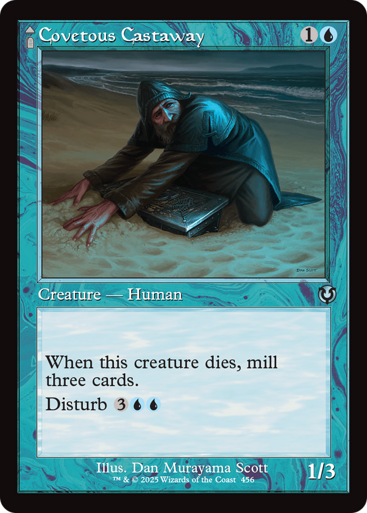 Covetous Castaway // Ghostly Castigator (Retro Frame) [Innistrad Remastered]-3