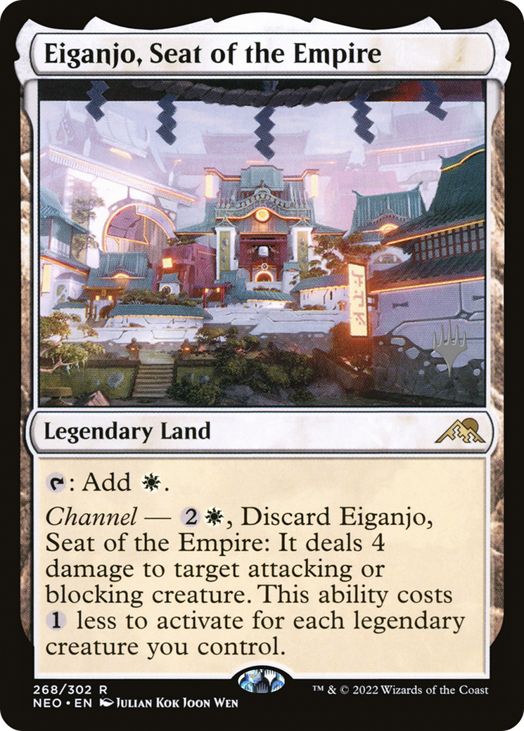 Eiganjo, Seat of the Empire (Promo Pack) [Kamigawa: Neon Dynasty Promos]-1