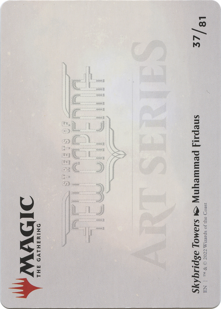 Skybridge Towers // Skybridge Towers (ASNC-037) - New Capenna Art Series (Borderless) Foil-2