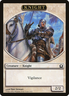 Knight Token [Return to Ravnica Tokens]-1