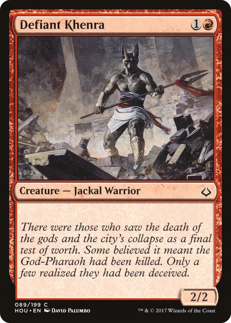 Defiant Khenra [Hour of Devastation]-1