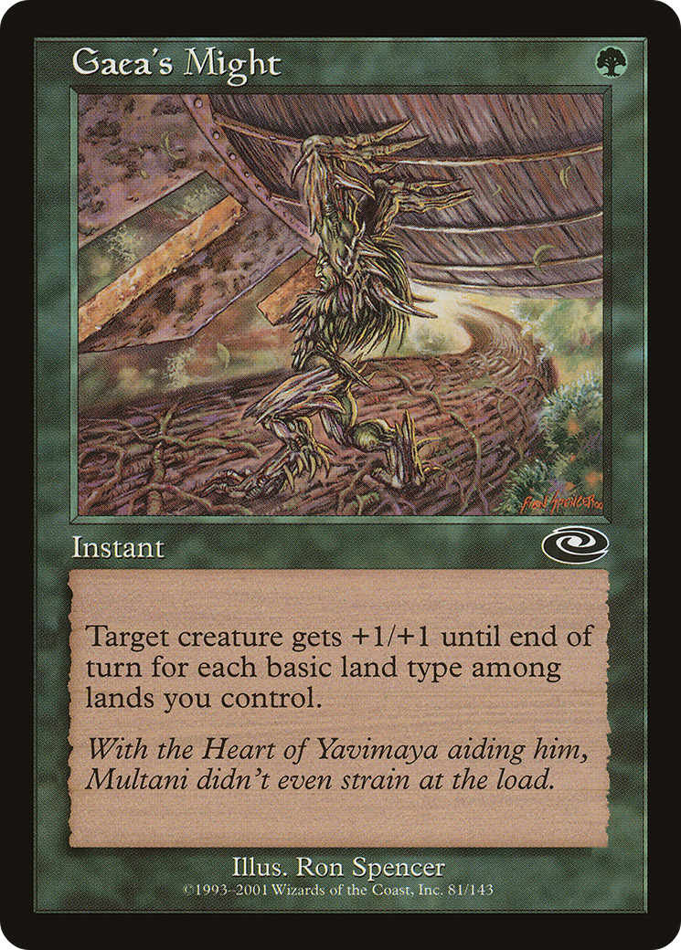 Gaea's Might [Planeshift]-1