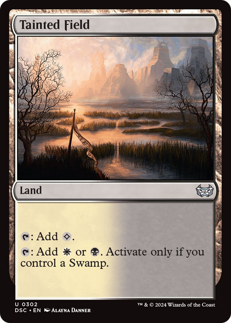 Tainted Field [Duskmourn: House of Horror Commander]-1
