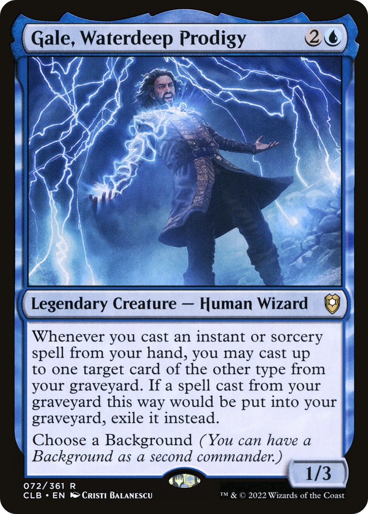 Gale, Waterdeep Prodigy [Commander Legends: Battle for Baldur's Gate]-1