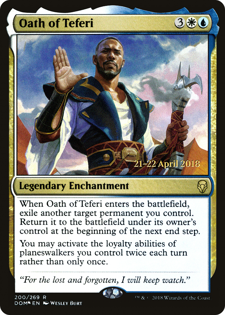 Oath of Teferi [Dominaria Prerelease Promos]-1