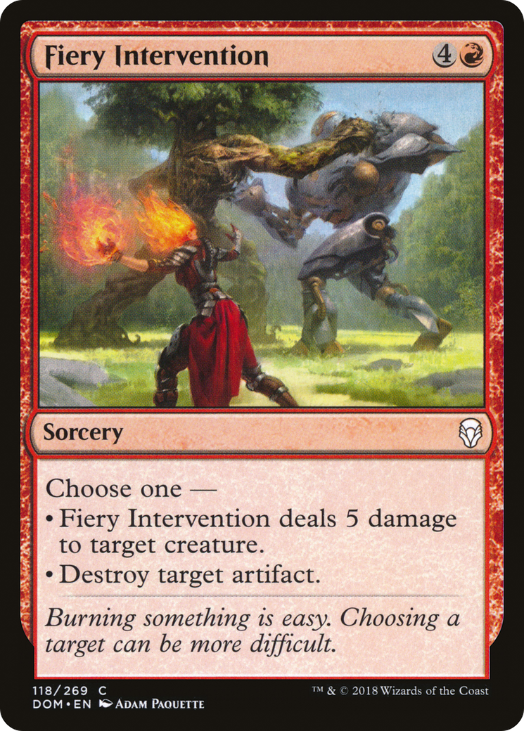 Fiery Intervention [Dominaria]-1