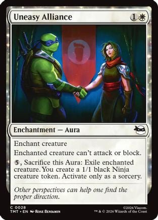 Uneasy Alliance (TMT-028) - Teenage Mutant Ninja Turtles Foil-1