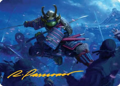 Leonardo, Sewer Samurai Art Card (1/54) (Gold-Stamped Signature) [Teenage Mutant Ninja Turtles Art Series]-1