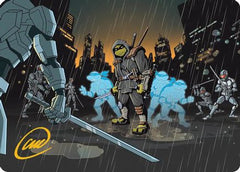 The Last Ronin's Technique Art Card (Gold-Stamped Signature) [Teenage Mutant Ninja Turtles Art Series]-1