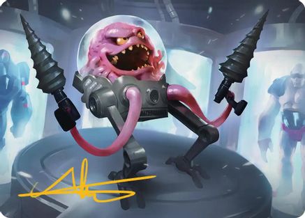 Krang, Master Mind Art Card (4/54) (Gold-Stamped Signature) [Teenage Mutant Ninja Turtles Art Series]-1