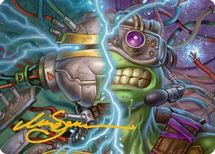 Mind Transfer Protocol Art Card (Gold-Stamped Signature) [Teenage Mutant Ninja Turtles Art Series]-1
