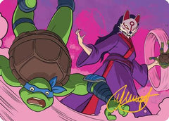 Kitsune's Technique Art Card (Gold-Stamped Signature) [Teenage Mutant Ninja Turtles Art Series]-1