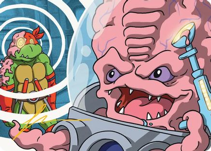 Krang, Master Mind Art Card (25/54) (Gold-Stamped Signature) [Teenage Mutant Ninja Turtles Art Series]-1