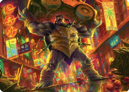 Slash, Reptile Rampager Art Card (Gold-Stamped Signature) [Teenage Mutant Ninja Turtles Art Series]-1