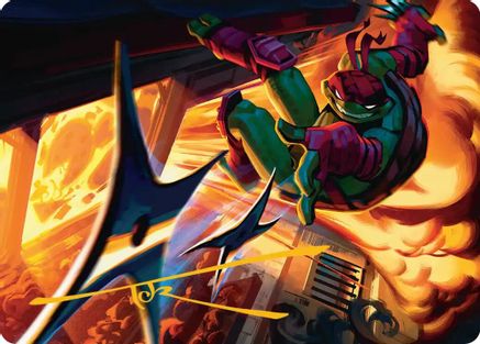 Storm of Steel Art Card (Gold-Stamped Signature) [Teenage Mutant Ninja Turtles Art Series]-1