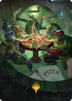 Food Chain Art Card (Gold-Stamped) (ASTMT-033) - Art Series: Teenage Mutant Ninja Turtles-1